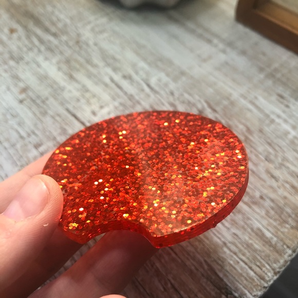 Glam Red Glitter Car Coaster - Multiple Sizes Available - Picture 11 of 11